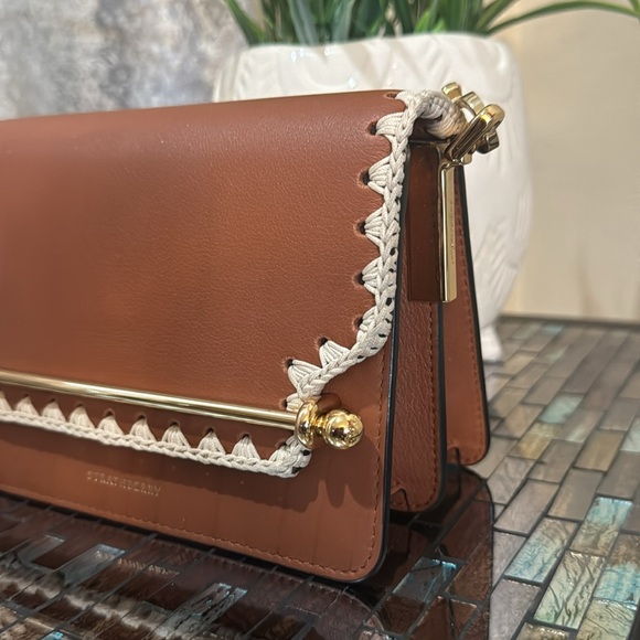 Strathberry Mini East/West Crochet Stitch Leather Shoulder Bag - Picture 5 of 13